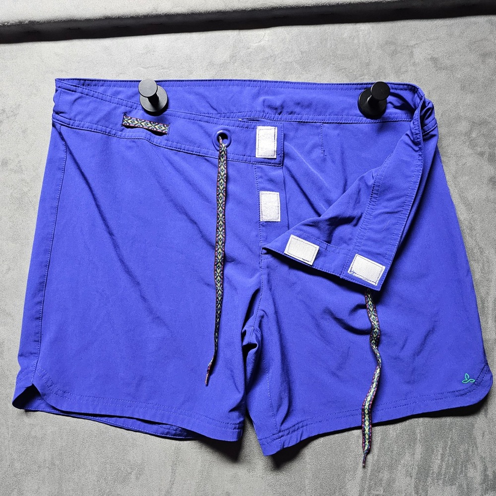 prAna Silvana Boardshorts W3SILV115 Womens XL‎ Purple Recycled Swim Shorts